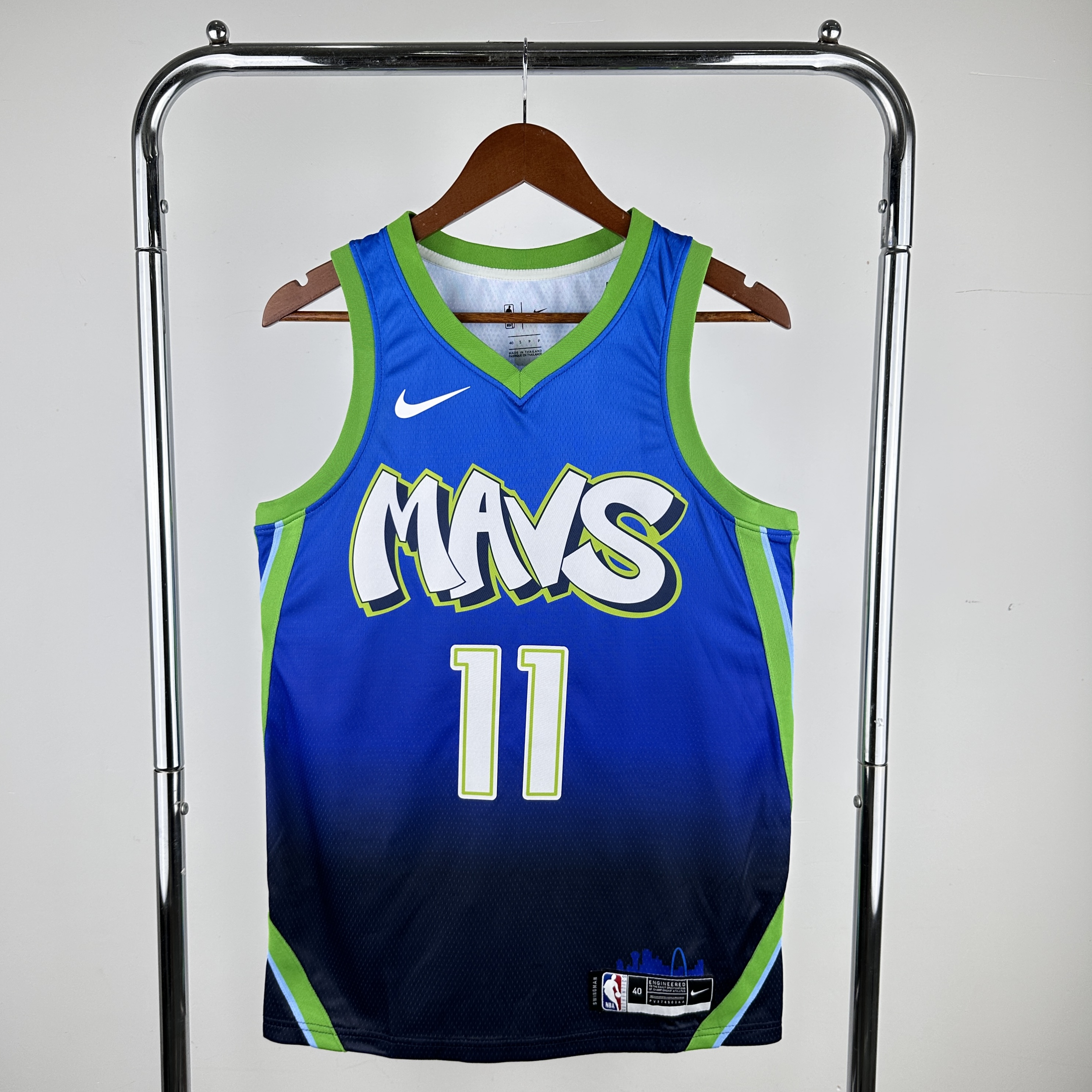 Men Dallas Mavericks #11 Irving Blue Nike 2024 NBA Jersey->dallas mavericks->NBA Jersey